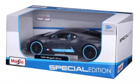 Bugatti Divo 1/24 Szaro-niebieski Maisto