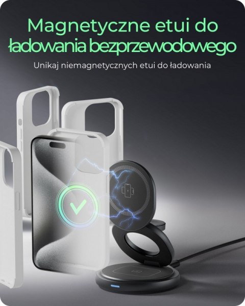 Ładowarka IB-SH101-CH bezprzewodowa do telefonu zegarka i słuchawek IcyBox