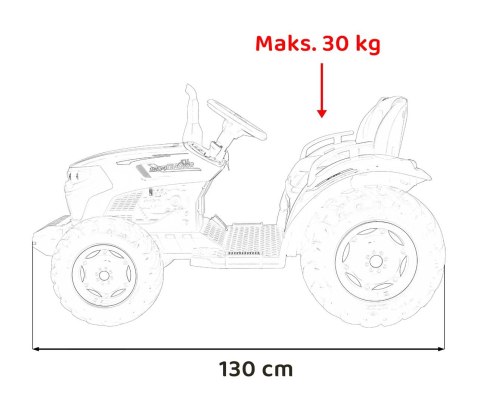 Pojazd Traktor GROW 1804 Czerwony