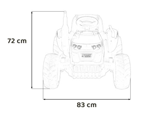 Pojazd Traktor GROW 1804 Jasno Zielony