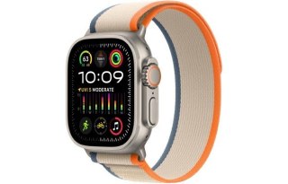 Watch Ultra 2 GPS + Cellular, 49mm Koperta z tytanu z opaską Trail w kolorze pomarańczowym/beżowym - M/L Apple