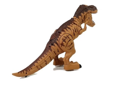 Dinozaur na Baterie Tyranozaur Znosi Jaja Brązowy z Parą LEAN Toys