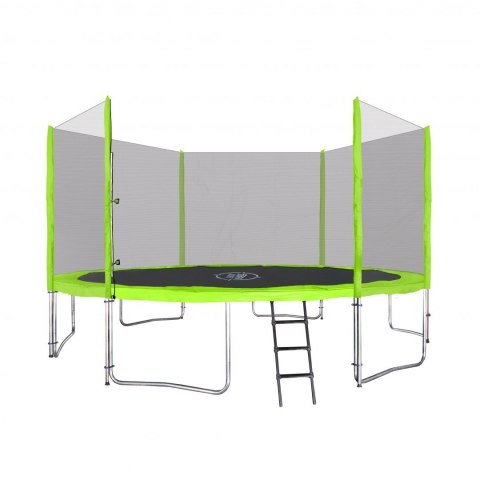Trampolina ogrodowa SkyRamiz 427cm 14FT dla dzieci Zielony + Akcesoria