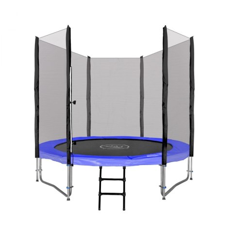 Trampolina ogrodowa SkyRamiz dla dzieci 244cm 8FT Niebieski + Akcesoria