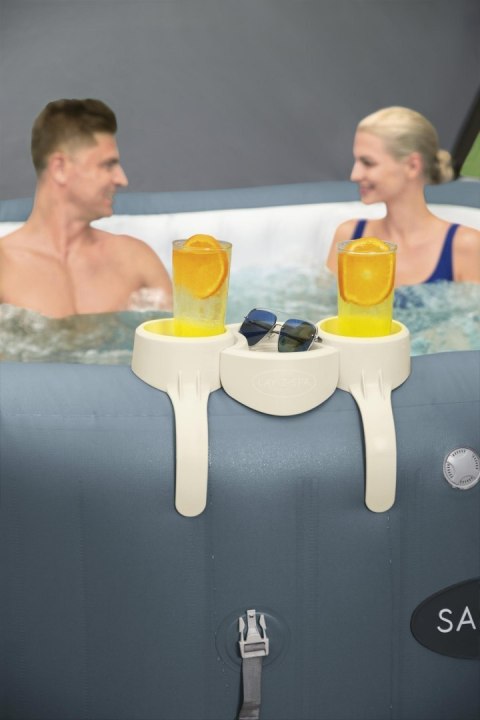 Uchwyt na napoje do Jacuzzi Lay-Z-Spa BESTWAY + 2 Przegrody + Tacka