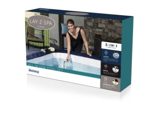 Zestaw Czyszczący 3w1 do Jacuzzi Lay-Z-Spa BESTWAY + Siatka + Szczotka + Rękawica