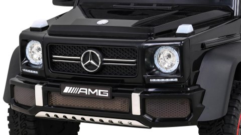 Mercedes G63 AMG Autko na akumulator Czarny + Pilot + 6 kół EVA + Wolny Start + MP3 LED