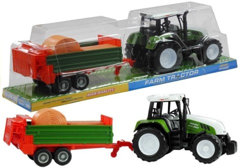 Duży Traktor z Przyczepą Akcesoria Ciągnik 65 cm LEAN Toys