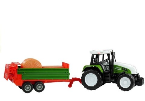 Duży Traktor z Przyczepą Akcesoria Ciągnik 65 cm LEAN Toys