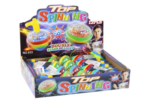 Kolorowy Świecący Dysk Kręcący Bączek Spinning Top LEAN TOYS