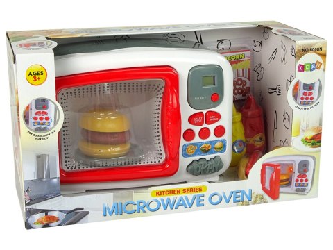 Kuchenka Mikrofalowa Mikrofalówka Hamburger Hot Dog Akcesoria LEAN Toys