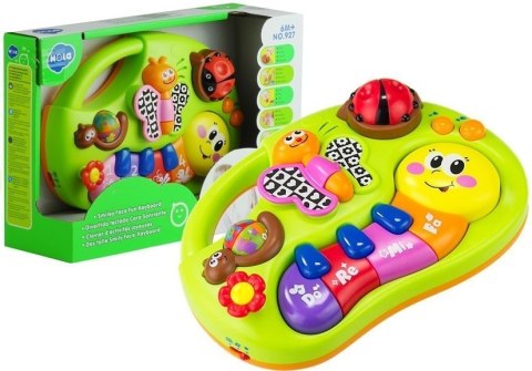 Muzyczne Pianinko Dla Maluszka Gąsienica Do Re Mi LEAN Toys