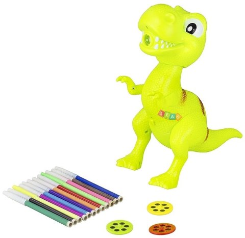 Projektor do malowania Dinozaur Rzutnik 2w1 LEAN Toys