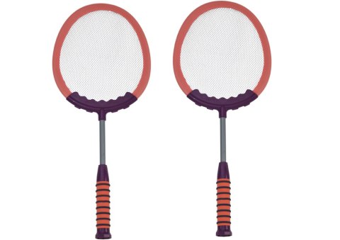 Zestaw 2 Rakietek Do Gry W Badmintona Paletki 2 Lotki Badminton Różowy LEAN Toys