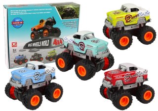 Auto 4x4 Klasyczny Model Na Dużych Kołach 4 Kolory LEAN Toys