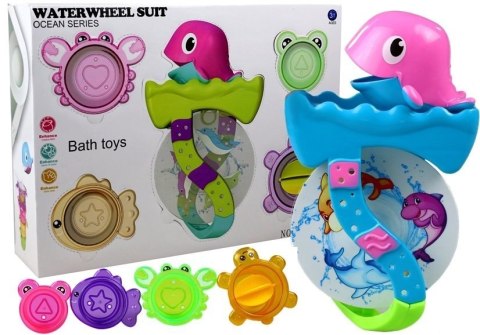 Delfinek z Foremkami Morskimi Do Zabawy w Kąpieli LEAN Toys