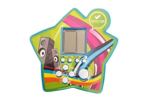 Gra Elektroniczna Kieszonkowa Brick Niebieska LEAN TOYS