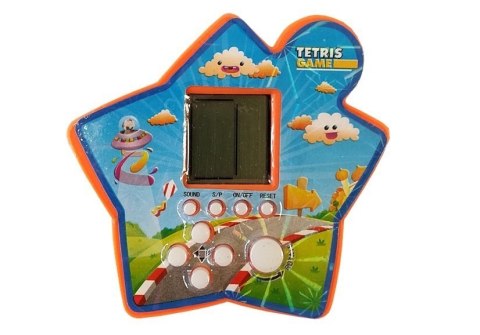 Gra Elektroniczna Kieszonkowa Tetris Gwiazdka Pomarańczowy LEAN TOYS