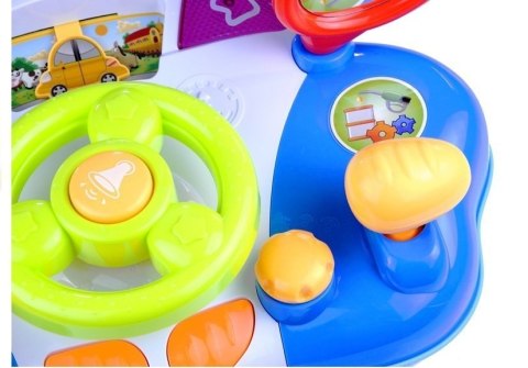 Interaktywna Kierownica Dla Dziecka Panel Dźwięki LEAN Toys