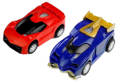 Tor Wyścigowy 2 Autka Slot Cars 1:43 Pętla Lampki LEAN Toys