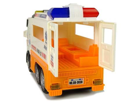 Ambulans Autko na Baterie Światło Dźwięki LEAN Toys