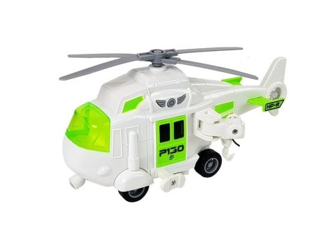 Auto Transporter na Baterie 1:16 z Helikopterem LEAN Toys