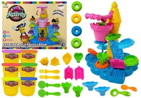 Ciastolina Zestaw Maszyna do Lodów Wyciskarka Foremki LEAN Toys