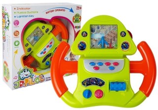 Interaktywny Symulator Lotów Kierownica Efekty Dźwiękowe Świetlne LEAN Toys