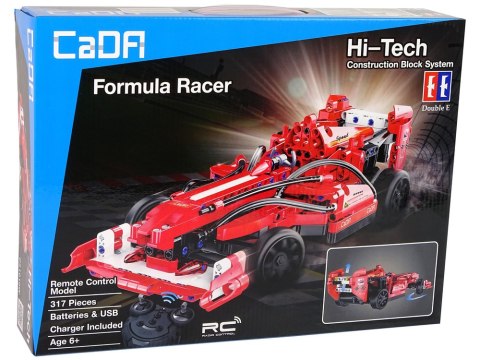 Klocki Konstrukcyjne Auto Sportowe Formuła Wyścigi 317 Elementów R/C CADA CaDA