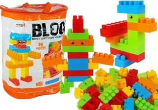 Klocki Konstrukcyjne w worku 86 elementów LEAN Toys