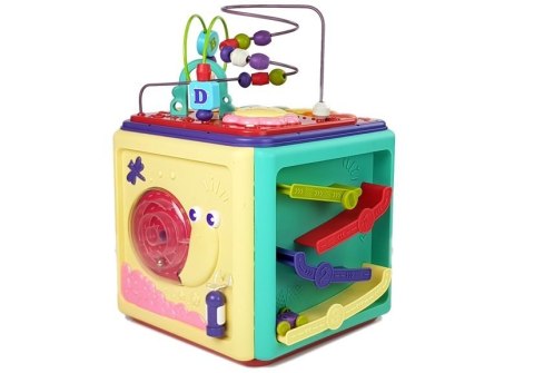 Kostka Edukacyjna Labirynt Pianinko z Dźwiękiem Światło LEAN Toys