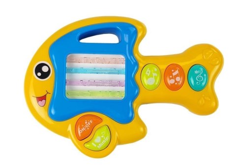 Pianinko i Gitara na Baterie Papuga Rybka LEAN Toys