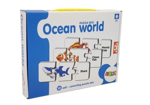 Puzzle Edukacyjne Układanka Świat Oceanów 10 Połączeń LEAN TOYS