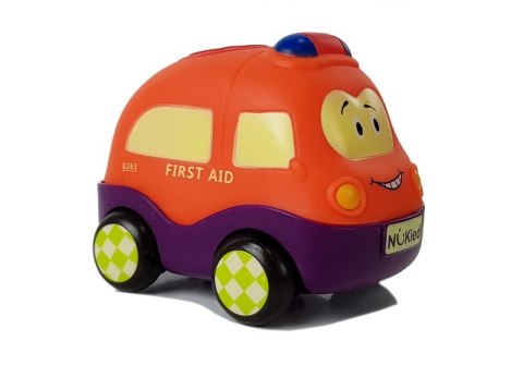 Zestaw Autek Policja Ambulans dla Niemowlaka z Napędem 4el LEAN Toys