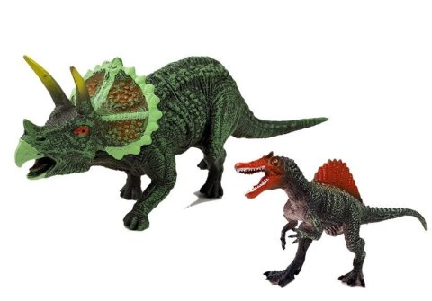 Zestaw Figurek Dinozaur Spinosaurus, Triceratops LEAN Toys