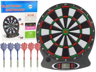 Elektronicza Tarcza z Rzutkami Dart 43 cm x 38 cm LEAN Toys