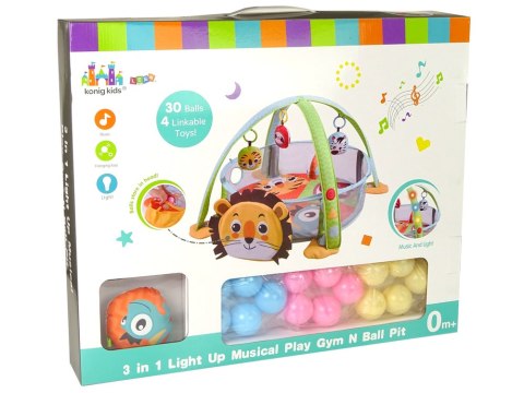 Mata Edukacyjna Lew Kojec Piłeczki Dla Maluszka Melodie LEAN Toys