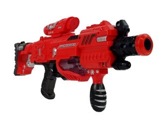 Pistolet Luminescencyjny Świeci w Ciemności Piankowe Naboje Dźwięk Zasięg 45 m LEAN Toys