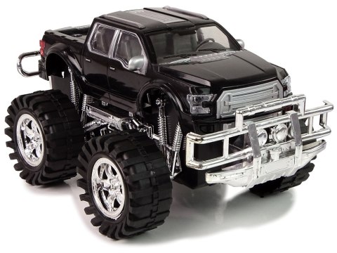 Zestaw Pojazdów Czarny Monster Truck Białe Laweta 58 cm LEAN Toys