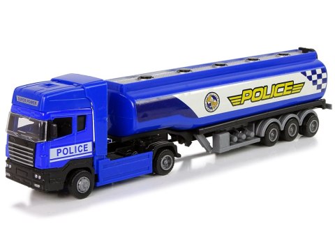 Ciężarówka Cysterna Niebieska Policja 30 cm Długości LEAN Toys