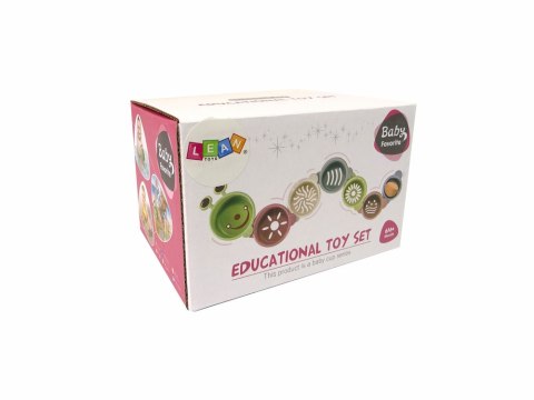 Zestaw Edukacyjny Zabawki Do Kąpieli Gąsienica Różne Otwory LEAN Toys