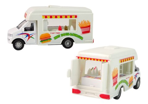 Auto Camper Lodziarnia Fast-Food Resoraki Napęd Frykcyjny 2 Modele LEAN Toys