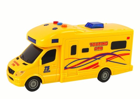 Auto Camper Wycieczka Napęd Frykcyjny Dźwięk Światła LEAN Toys