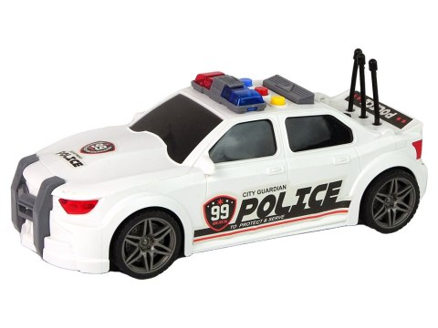 Auto Sportowe Policja 1:16 Biały Dźwięk LEAN Toys