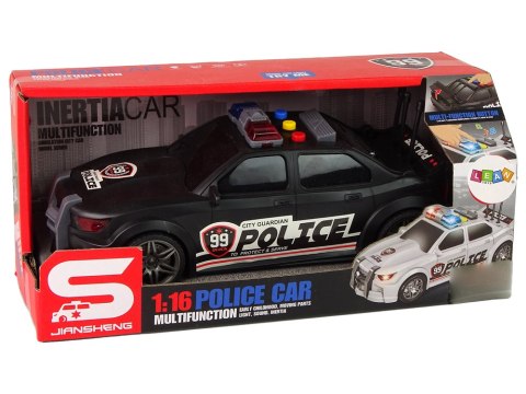 Auto Sportowe Policja 1:16 Czarny Dźwięk LEAN Toys