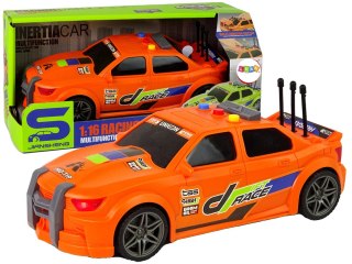 Auto Sportowe Wyścigowe 1:16 Pomarańczowy Dźwięk LEAN Toys