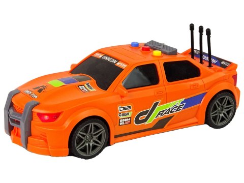 Auto Sportowe Wyścigowe 1:16 Pomarańczowy Dźwięk LEAN Toys