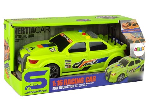 Auto Sportowe Wyścigowe 1:16 Zielony Dźwięk LEAN Toys