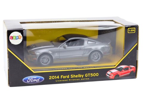 Auto Ford Shelby GT500 W Skali 1:24 Napęd Srebrny LEAN Toys