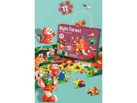 Puzzle Dla Dzieci Układanka Leśne Zwierzątka 72 Elem LEAN Toys